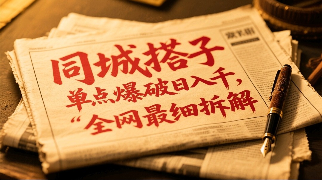 同城搭子群19.9单点爆破日入千,搭子组局月入万,全网最细拆解-鼎铸网
