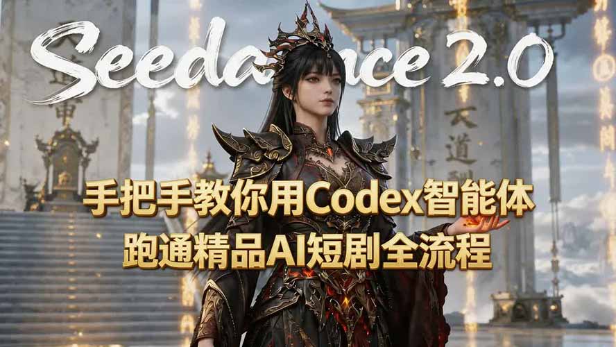 手把手教你用Seedance2.0+Codex智能体跑通精品AI短剧全流程(附3种skill技能-鼎铸网
