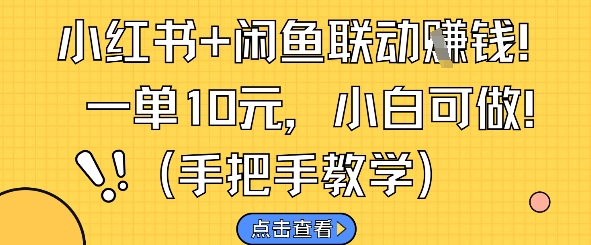 c325c3418e956fe4844372f980755a64.jpeg 小红书+闲鱼联动挣钱,一单10元,小白可做