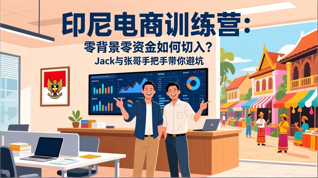c4f89a4f20275457b42f718d5c7a0525.jpeg 印尼电商训练营:零背景零资金如何切入?Jack与张哥手把手带你避坑