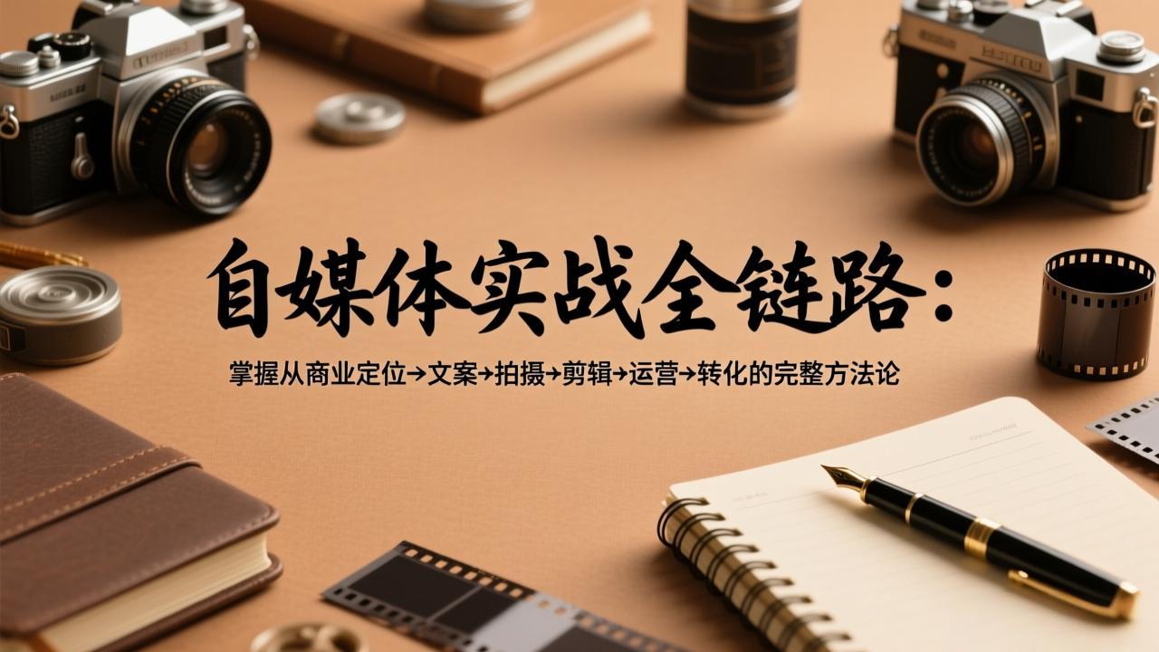 c9bea1246d1b77e9ab3a97a161929fd0.jpeg 自媒体实战全链路:掌握从商业定位→文案→拍摄→剪辑→运营→转化的完整方法论