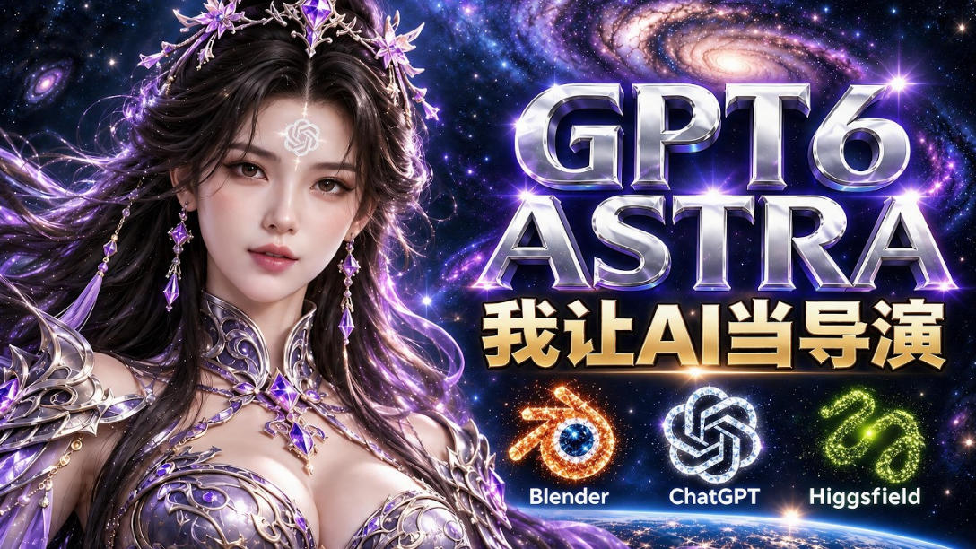 cb4557e6658080331aacf3b433a4c8f1.jpeg 让GPT-6 Astra当导演!Higgsfield和Blender实战打造30秒玄幻精准运镜短片!