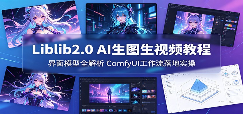 Liblib2.0 AI生图生视频教程：界面模型全解析，ComfyUI工作流落地实操-鼎铸网