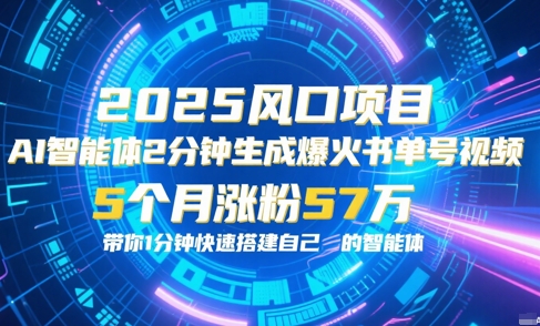 AI智能体2分钟一键生成爆火书单号原创视频，5个月涨粉57w，带你零代码1分钟搭建智能体-鼎铸网