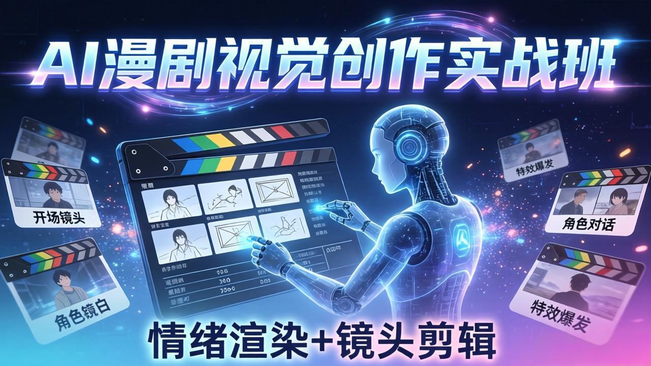 ccf4fed3ba6daddcc4f81f4f6edd6843.jpeg AI漫剧视觉导演思维实战班,从脚本到成片全掌握,分镜设计情绪渲染一站学会