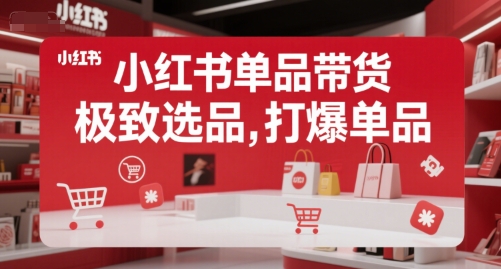 小红书单品带货，极致选品，打爆单品(更新)-鼎铸网