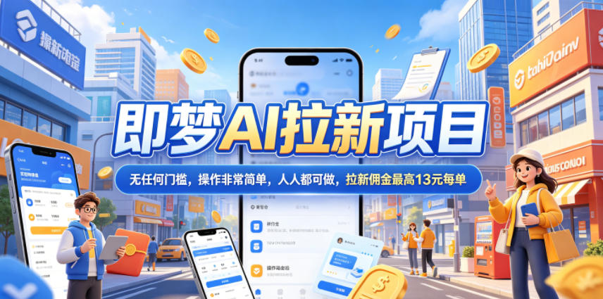 cdd97c56b6781a6bb38db5b86e69f0fe.jpeg 2026年即梦AI拉新项目最新玩法,无任何门槛,操作非常简单,人人都可做,拉新佣金最高13米每单(更新07月25日)