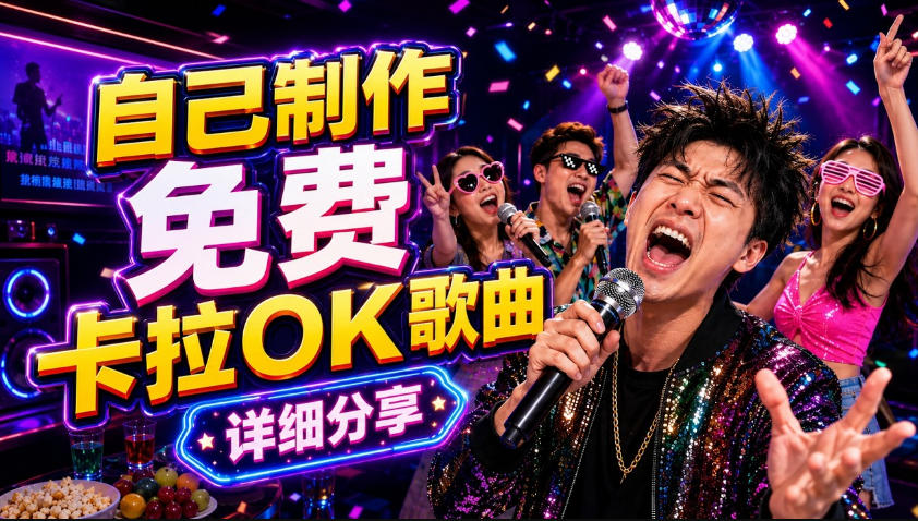 零基础AI制作免费卡拉OK视频教程,从歌曲生成、音轨分离到字幕制作、视频导出,手把手教学-鼎铸网
