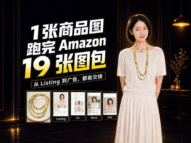 一张商品图,怎么做成Amazon 19张完整图包?我把整个流程跑了一遍-鼎铸网