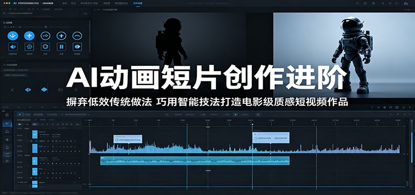 AI动画短片创作进阶:摒弃低效传统做法,巧用智能技法打造电影级质感短视频作品-鼎铸网