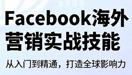 Facebook海外营销实战技能-鼎铸网