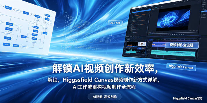 d12fe6a3379be698b4177f2a8d85e4a6.jpeg 解锁AI视频创作新效率,Higgsfield Canvas视频制作新方式详解,AI工作流重构视频制作全流程