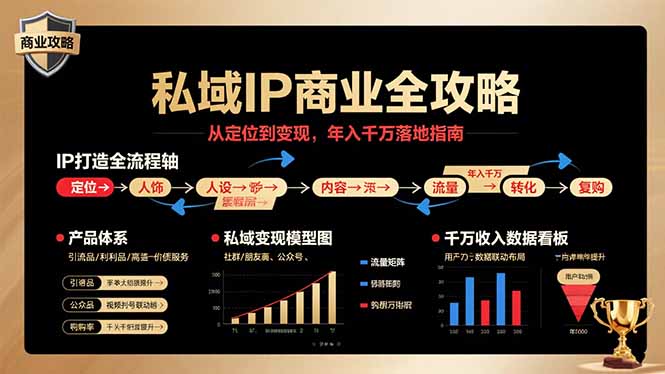 私域IP商业全攻略,从定位到变现,年入千万落地指南-鼎铸网
