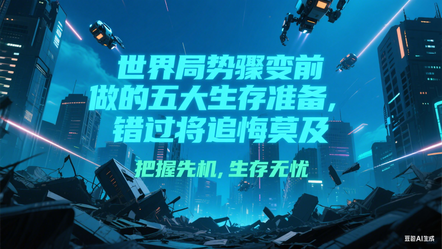 付费文章《世界局势骤变前必做的五大生存准备,错过将追悔莫及》-鼎铸网
