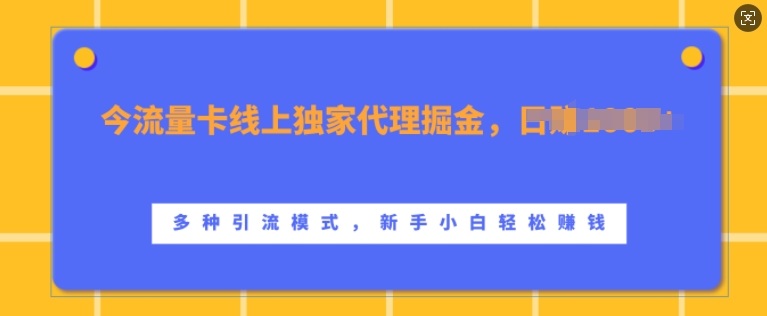 d3adeefda7458df5a43a1c7bce7714b3.jpeg 流量卡线上独家代理掘金,日入1k+ ,多种引流模式,新手小白轻松上手【揭秘】