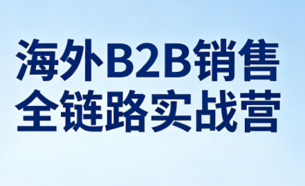 雨哥·海外B2B销售全链路实战营-鼎铸网