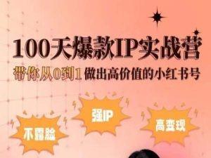 d6b9278cdf701eb6d4e6a0066a284f36.jpeg 小红书100天爆款IP实战营,带你从0到1做出高价值的小红书号