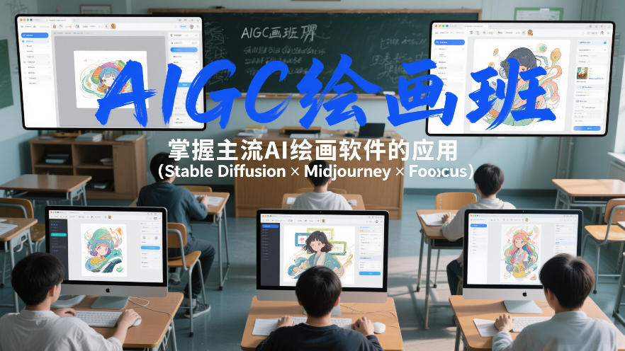 d80de301e58f77c8096613c0a641ee3f.jpeg AIGC绘画班,掌握主流Ai绘画软件的应用(Stable Diffusion x Midjourney x Fooocus)