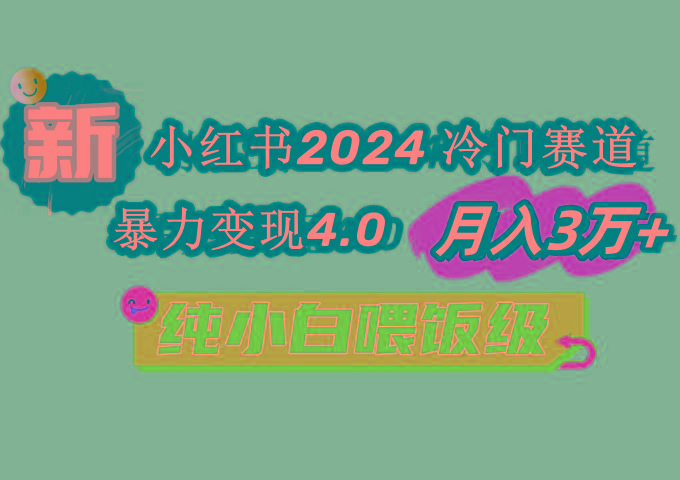 d8d11d62298e51b5affa8b0a82133a22.jpeg 小红书2024冷门赛道 月入3万+ 暴力变现4.0 纯小白喂饭级