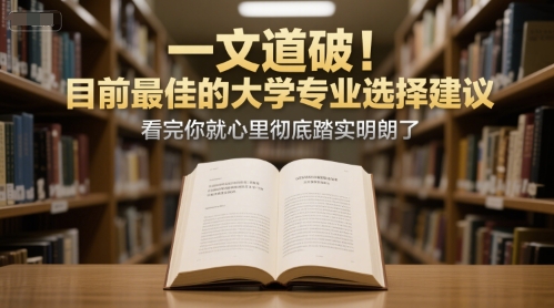 d96e724bff10338774c910b41cb83fa7.jpeg 付费文章:一文道破!目前最佳的大学专业选择建议,看完你就心里彻底踏实明朗了