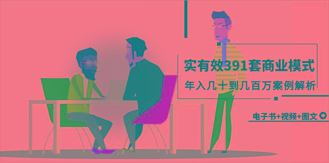(9607期)真实有效391套商业模式，年入几十到几百万案例解析(电子书+视频+图文)-鼎铸网