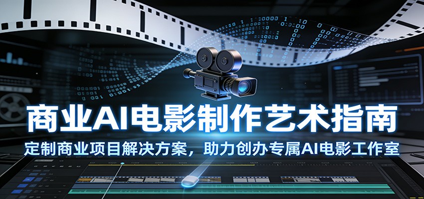 商业AI电影制作艺术指南：定制商业项目解决方案，助力创办专属AI电影工作室-鼎铸网