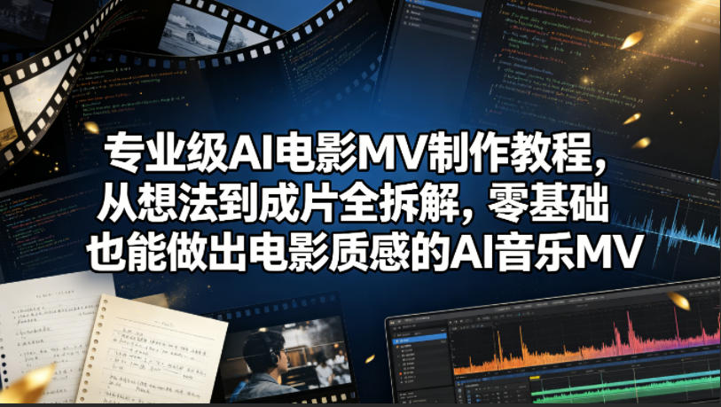 dba4d24217c8a8ca4dd497237983dcfd.jpeg 专业级AI电影MV制作教程,从想法到成片全拆解,零基础也能做出电影质感的AI音乐MV