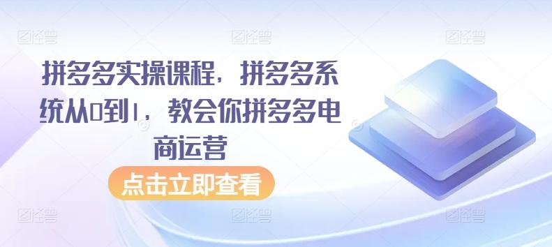 dc59de1890dd23301c61d764ed74e95a.jpeg 拼多多实操课程,拼多多系统从0到1,教会你拼多多电商运营