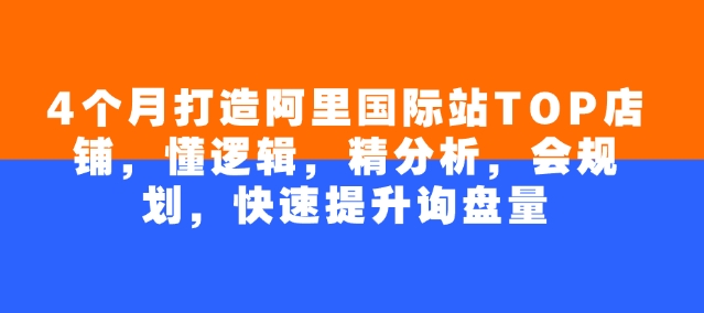 dc915b01d8b5c2d175c236e6a99ebb07.jpeg 4个月打造阿里国际站TOP店铺,懂逻辑,精分析,会规划,快速提升询盘量