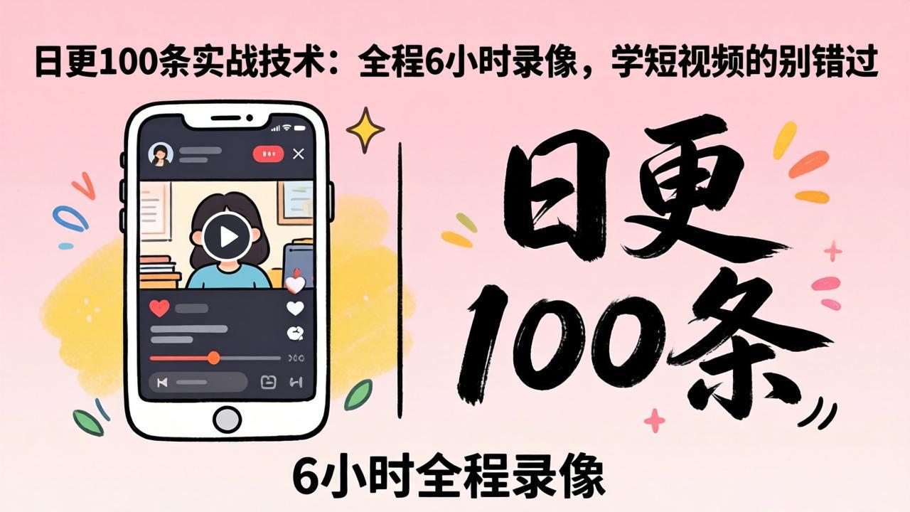 dd95cfce57afefc2271164cdca040fe1.jpeg 某工作坊东莞2026年4月12线下课:日更100条实战:全程6小时录像,学短视频的别错过