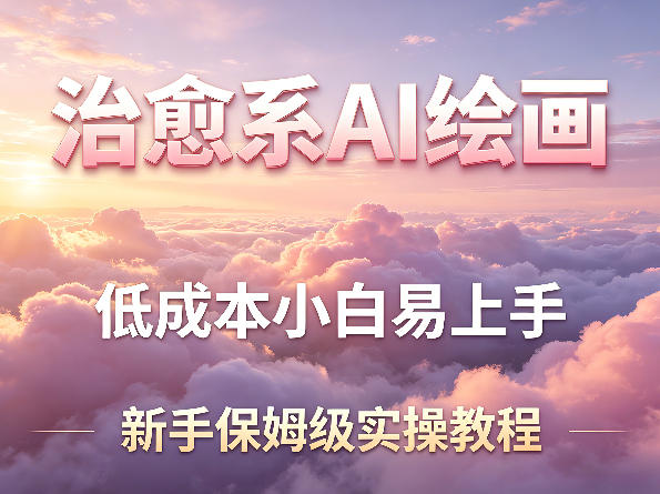 df9cca68b882dab02e11d5fae1d689a9.jpeg 治愈系AI绘画提示词项目,低成本小白易上手,每天10分钟,新手保姆级实操教程