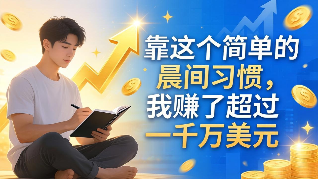 付费文章：靠这个简单的晨间习惯，我赚了超过一千万美元-鼎铸网