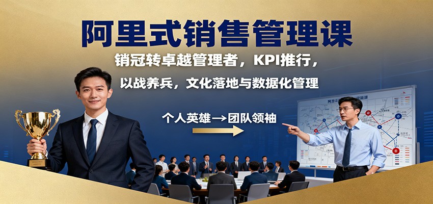 阿里式销售管理课:销冠转卓越管理者,KPI 推行,以战养兵,文化落地与数据化管理-鼎铸网