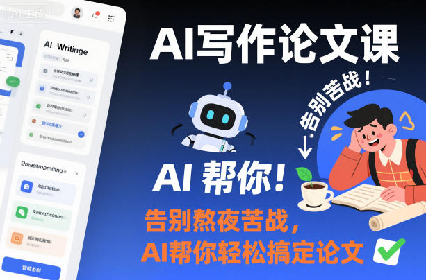 AI写作论文课，告别熬夜苦战，AI帮你轻松搞定论文-鼎铸网