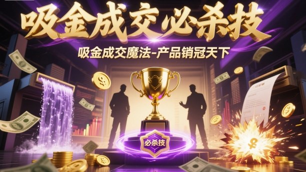 吸金成交必杀技,吸金成交魔法-产品销冠天下-鼎铸网