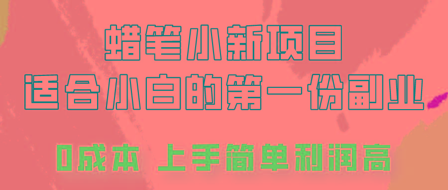 蜡笔小新项目拆解，0投入，0成本，小白一个月也能多赚3000+-鼎铸网