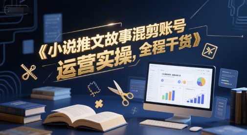 小说推文故事混剪账号运营实操，全程干货-鼎铸网