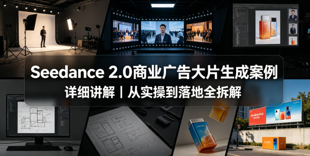Seedance 2.0商业广告大片生成案例详细讲解|从实操到落地全拆解-鼎铸网