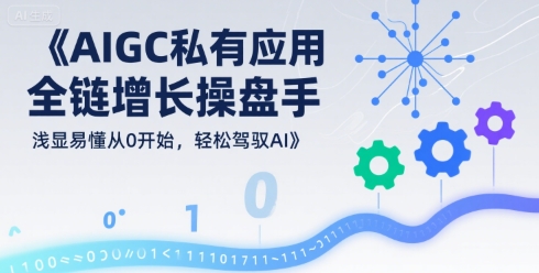 e2c299c80ceeb4fdfaec6cdf6ea8d554.jpeg AIGC私有化应用全链增长操盘手,浅显易懂从0开始,轻松驾驭AI