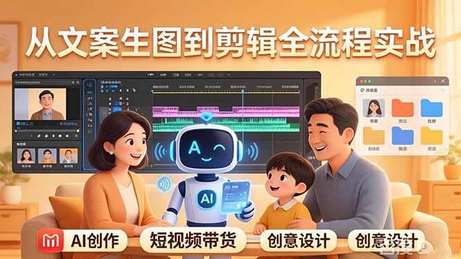 e3b4bb157ef970dbd59edd9469bea1df.jpeg 原创 AI 剧情短视频带货:AI+家庭剧情+带货广告,从文案生图到剪辑全流程实战