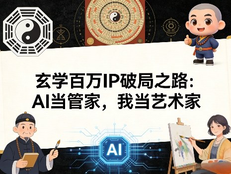 e47f5663270b77f80a7c69a7aa18445a.jpeg 玄学百万IP破局之路:AI当管家,我当艺术家