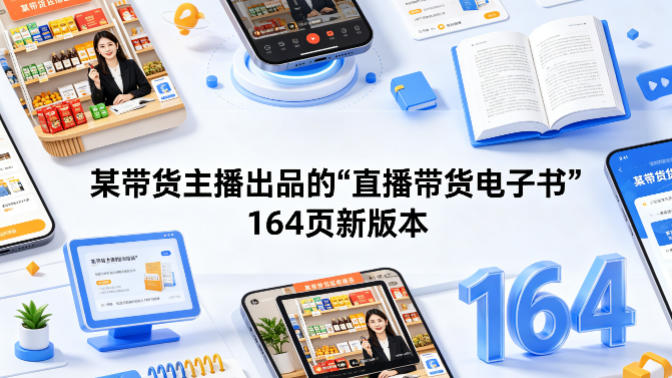 某带货主播出品的《直播带货电子书》164页新版本-鼎铸网