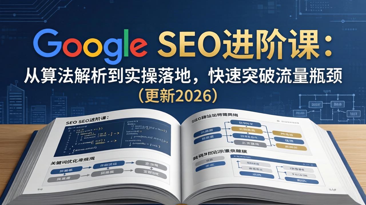 Google SEO进阶课:从算法解析到实操落地,快速突破流量瓶颈(更新2026-鼎铸网