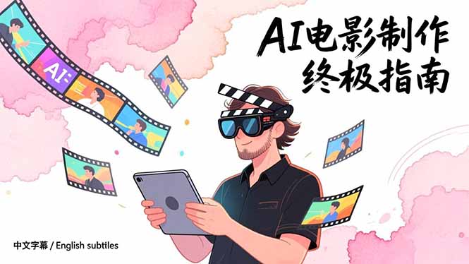 e5d903a9a984b347bf2c1f3ea19b32b0.jpeg AI电影制作终极指南:从创意到成片,系统掌握智能影视全流程实战课(中英字幕