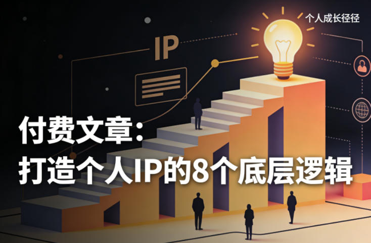 e66b1aa27339a4b867b9210f8e390467.jpeg 付费文章:打造个人IP的8个底层逻辑