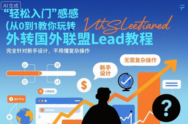 国外联盟賺美刀项目,从0到1教你玩转国外联盟Lead教程,纯新手可操作性100%-鼎铸网