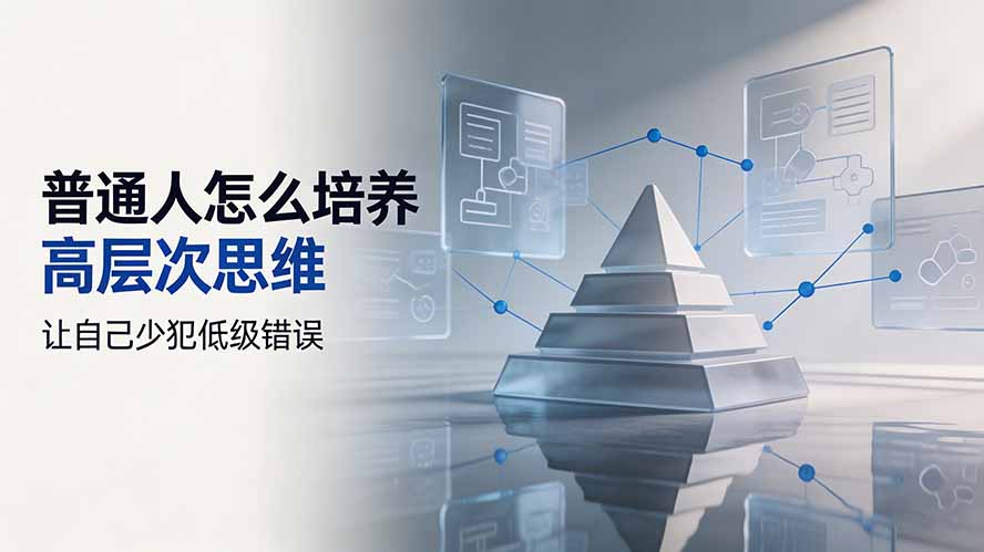 付费文章:普通人怎么培养高层次思维,让自己少犯低级错误-鼎铸网