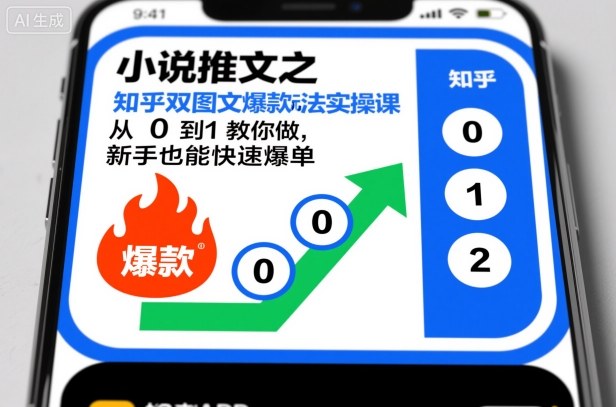 ebb17072140ae750415708d0c6ea10a7.jpeg 小说推文之知乎双图文爆款玩法实操课,从0到1教你做,新手也能快速爆单