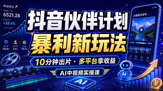 ec87f4934325d7f90e609950c5a428f8.jpeg 抖音伙伴计划最新玩法,无需配音剪辑,10分钟出一条原创视频,轻松日入三位数