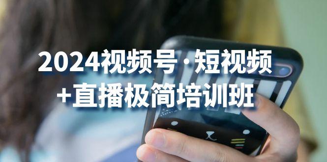 2024视频号·短视频+直播极简培训班：抓住视频号风口，流量红利-鼎铸网